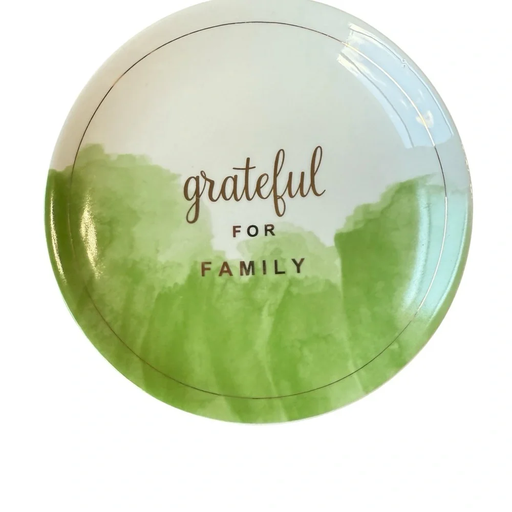 New Set of‎ 4 Grateful for Dessert Plates